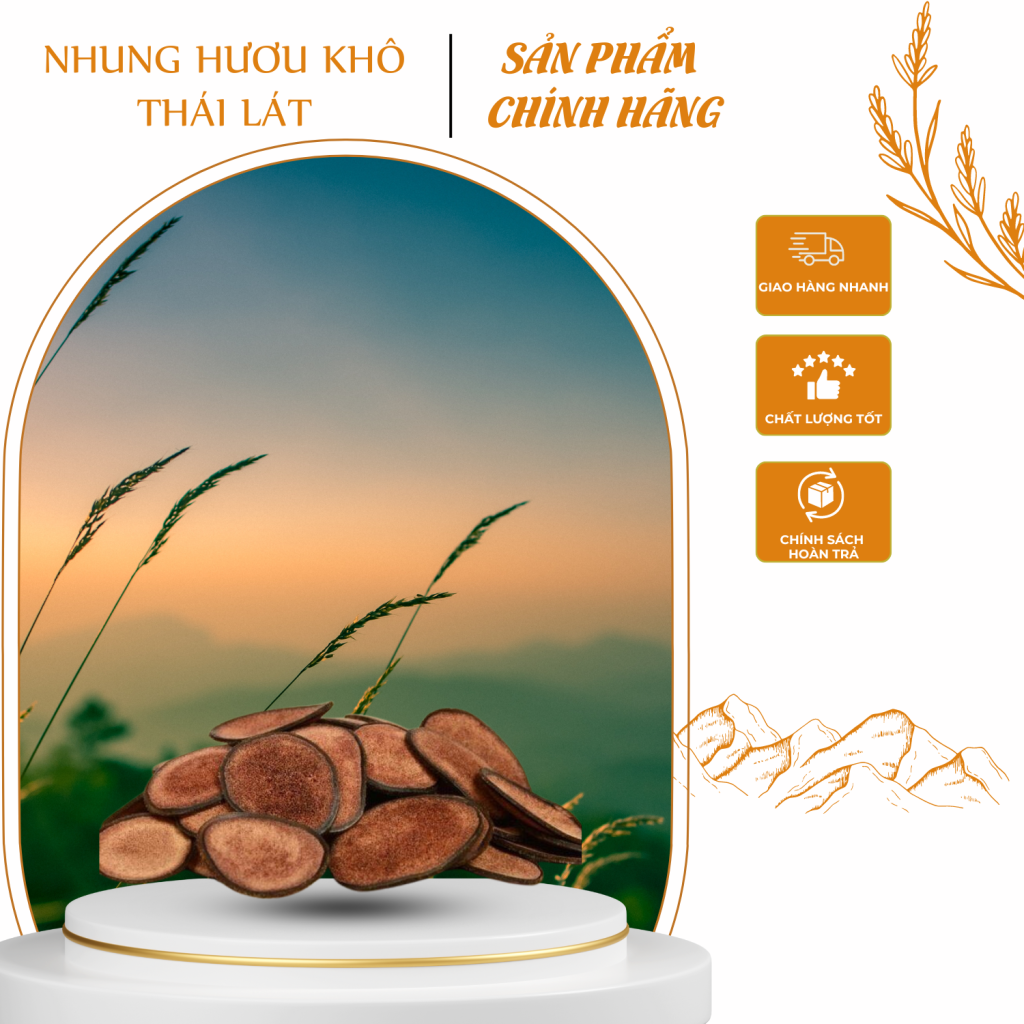 Nhung hươu khô thái lát chất lượng chính hãng